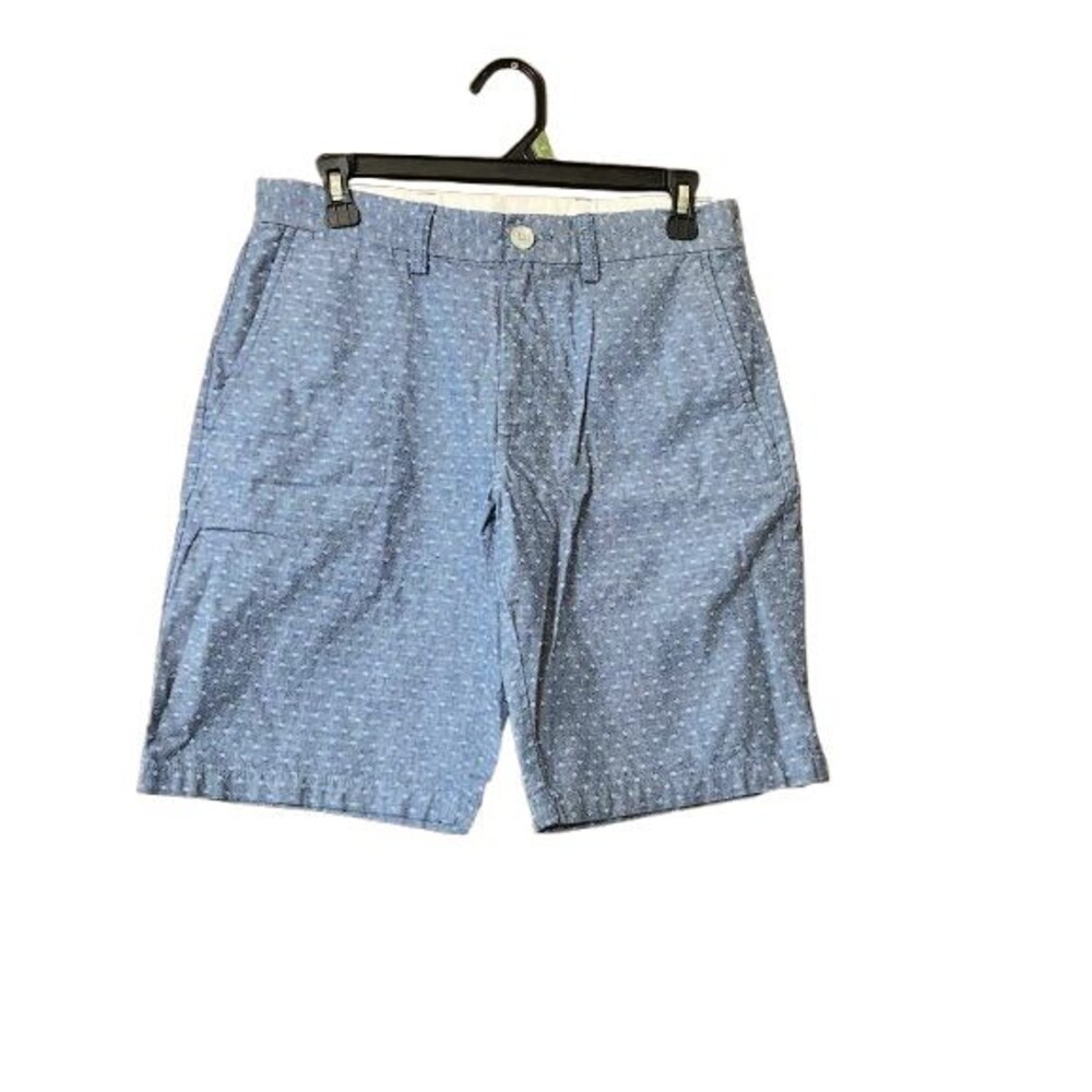 Old Navy Womens Shorts Core Slim Size 28 Chambray Check 4-Pocket